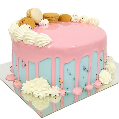 MD04 Macaroon drip cake