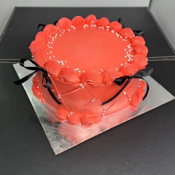 Red Velvet Ribbon Cake